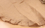 Burlap Tree Skirt with Ruffles Holiday Christmas Décor