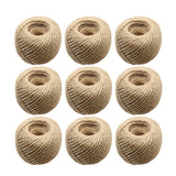 Bulk Twine Rolls for DIY Burlap Crafts Jute Cord Hemp Rope String, 30 meters per roll