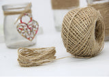 Bulk Twine Rolls for DIY Burlap Crafts Jute Cord Hemp Rope String, 30 meters per roll