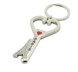 I Love Paris Eiffel Bottle Opener Keyring Wedding Favor