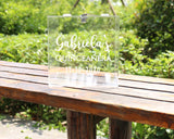 Personalized Card Box for Quinceanera Acrylic Sweet 15 Birthday Party Money Gift Holder