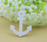 Wood Boat Anchor Beach Wedding Confetti DIY Charms (Set of 20)