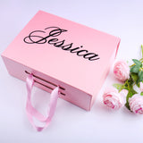 Personalized Wedding Gift Box Foldable Cardstock Bridesmaid Proposal Box (Empty Inside)
