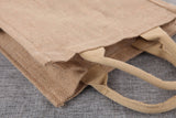 Personalized Burlap Tote Bag Shabby Satin Ribbon Wedding Welcome Bridesmaid Bag