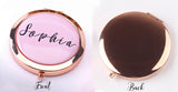 Personalized Compact Mirror Bridesmaid Gift Custom Image Gift for Her 2x Magnification