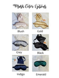 Personalized Sleep Eye Mask, Bridesmaid Gift Hen Party Bachelorette  Favors Birthday Gift