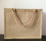 Personalized Burlap Tote Bag Shabby Satin Ribbon Wedding Welcome Bridesmaid Bag