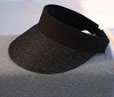 Natural Raffia Ladies Visor, Summer Straw Baseball Cap Sports Visor Customizable
