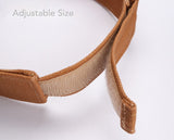 Natural Raffia Ladies Visor, Summer Straw Baseball Cap Sports Visor Customizable