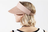 Natural Raffia Ladies Visor, Summer Straw Baseball Cap Sports Visor Customizable