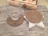 Hand-knitted Jute Twine Coaster Rope Coaster Wedding Decor (Set of 6)