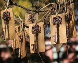 wadbeev® 50pcs Wedding Favor Skeleton Key Bottle Opener and Escort Card (NBOC-BT)