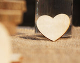 Wood Heart Wedding Confetti Decor DIY Charms Table Scatter (Set of 20)