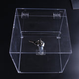 Personalized Wedding Card Box for Reception Anniversary Lid and Key Acrylic Money Gift