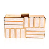 Women Acrylic Clutch Evening Bag Party Wedding Shoulder Bag