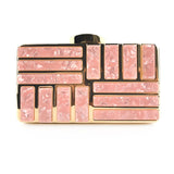 Women Acrylic Clutch Evening Bag Party Wedding Shoulder Bag