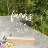 Acrylic Wedding Sign, 4.7"x7" Clear Reception Photograph Prop Memorial Guestbook
