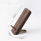Personalized Wood Phone Stand, Custom Wooden Holder for Desk, Compatible with iPhone, iPad & All Cell Phones