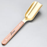 Personalized Metal Tea Scoop with Wooden Handle – Multipurpose Coffee Teaspoon, Measuring Shovel Spoon for Loose Leaf Tea, Coffee Beans, Milk Powder, Spices – Household Kitchen Tool