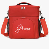 Personalized Double Deck Lunch Bag – Insulated Leakproof Soft Cooler for Adults, Large Lunch Box for Work, Camping, Beach, Picnic & Travel