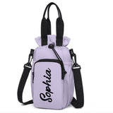Personalized Water Bottle Holder with Strap, Water Bottle Carrier Bag Sling Sleeve with Adjustable Shoulder Strap & Handle and Large Phone Pocket for Walking Hiking Travelling for 40oz