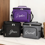 Personalized Leakproof Cooler Lunch Box with Adjustable Shoulder Strap, Reusable Thermal Bag for Work, Office & Picnic