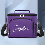 Personalized Leakproof Cooler Lunch Box with Adjustable Shoulder Strap, Reusable Thermal Bag for Work, Office & Picnic