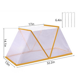 Plant Insulation Tent for Cold Protection, Transparent PE Cover with Reinforced Edges, Foldable Weatherproof Shield for Vegetable Fruit Garden Against Rain Wind Frost