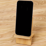 Personalized Wooden Phone & iPad Stand – Portable Desk Holder for All Cell Phones, Home Office Essential