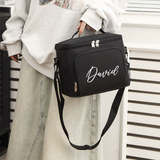 Personalized Leakproof Cooler Lunch Box with Adjustable Shoulder Strap, Reusable Thermal Bag for Work, Office & Picnic