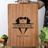 Personalized Premium Solid Ebony Wood Cutting Board for Kitchen, Food Grade Serving Board for Meat Veggie