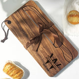 Personalized Walnut Bread Slicer Set – Engravable Gift for Bakers, Magnetic Storage & Adjustable Thickness