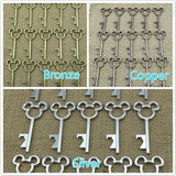 1x Rustic Bottle Openers Skeleton Keys Vintage Replica Wedding Favors Bridesmaid Gifts