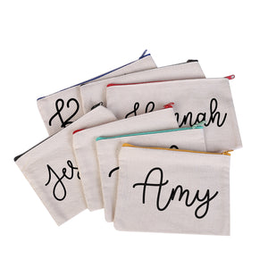 Personalized canvas pouch new arrivals