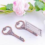 Multi-Purpose Skeleton Key Place Card Holder and Bottle Opener Wedding Favor