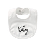 Personalized Baby Teething Bib with Customized Name Text First Birthday Party Favor