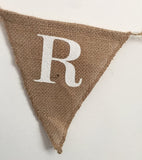 Natural Burlap Mr and Mrs Bunting Banner for Wedding Party