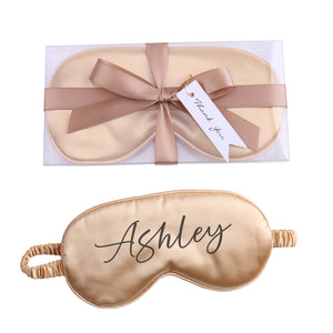 Personalized Satin Sleep Mask with Gift Box Your Name