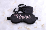 Personalized Satin Sleep Mask, Wedding Bachelorette Party Favors