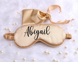 Personalized Satin Sleep Mask, Quinceanera Sweet 16 Girl Gift