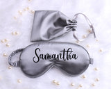 Personalized Satin Sleep Mask, Quinceanera Sweet 16 Girl Gift