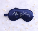 Personalized Satin Sleep Mask, Bridal Shower Party Flower Girl Gift