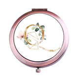 Compact Mirror with Monogram Initial Bachelorette Gift (Copper)