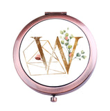 Compact Mirror with Monogram Initial Bachelorette Gift (Copper)