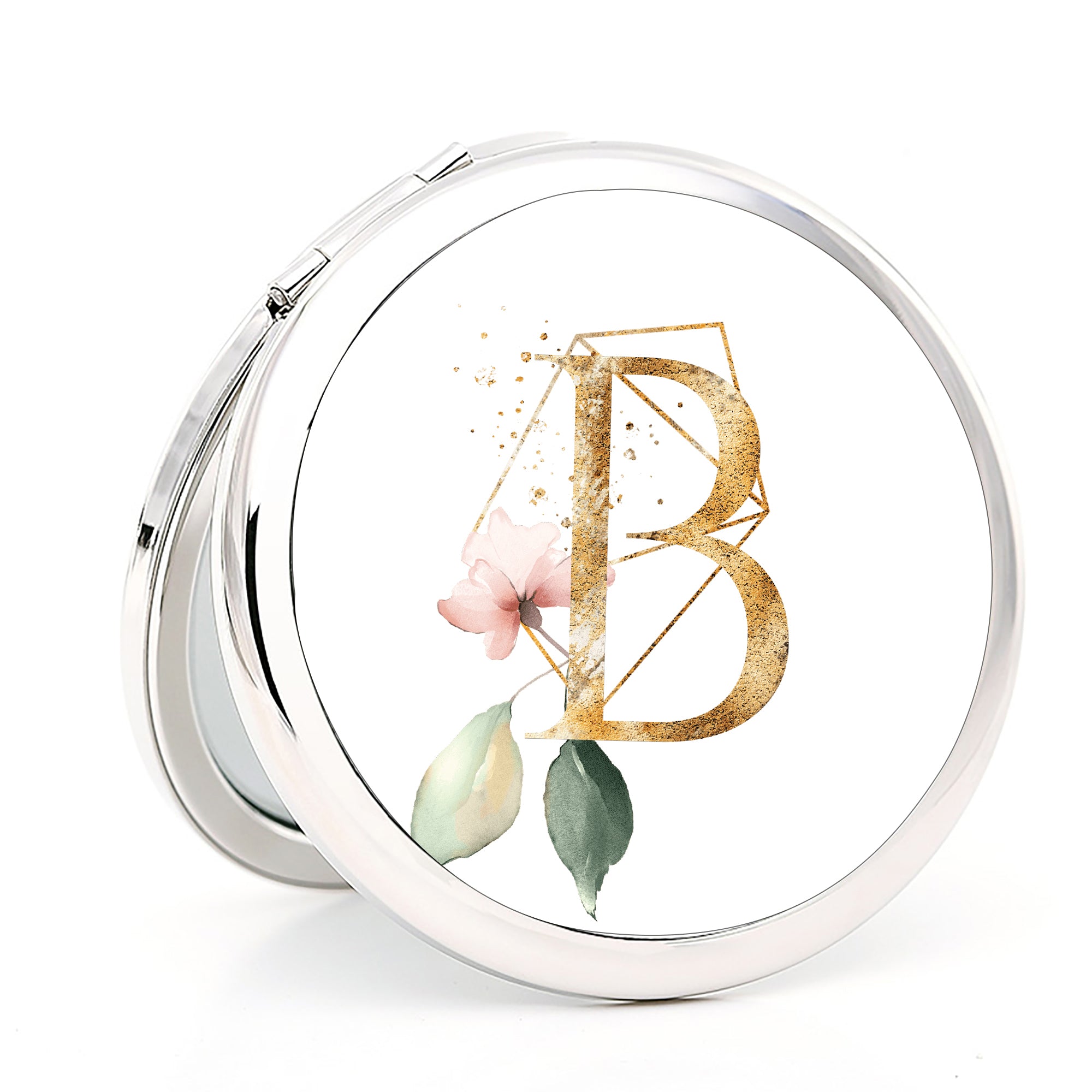 Compact Mirror with Monogram Initial Pocket Mirror Bachelorette Bridesmaid  Gift – Wadbeev