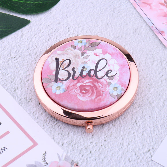 Bride to Be Compact Mirror Bridesmaid Gifts Wedding Favors
