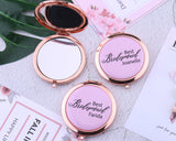 Personalized Bridesmaid Compact Mirror Bridal Shower Wife Gift