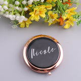Personalized Compact Mirror Floral Birthday Teacher Graduation Gift