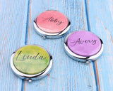 Personalized Compact Mirror with 2x Magnificatio Mother's Day Gift