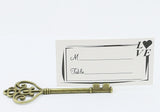 Small Vintage Key Shaped Place Card Photo Holder (SKU1454)